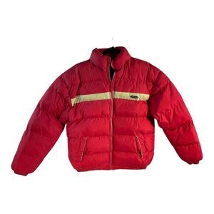 BRICK Women’s Pink Water Repellent Puffer Brick Red Jacket Coat Size XXL